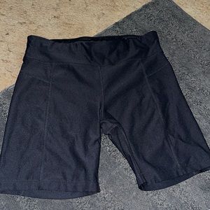 Black workout shorts